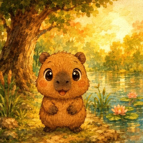 A scene from The Capybara and the Three Magic Words