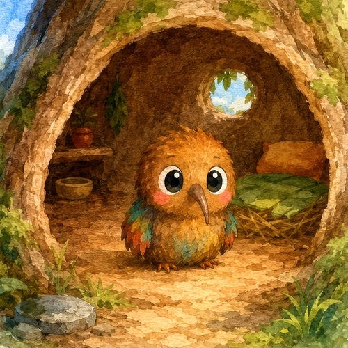 A scene from The Kiwi Who Collected Excuses