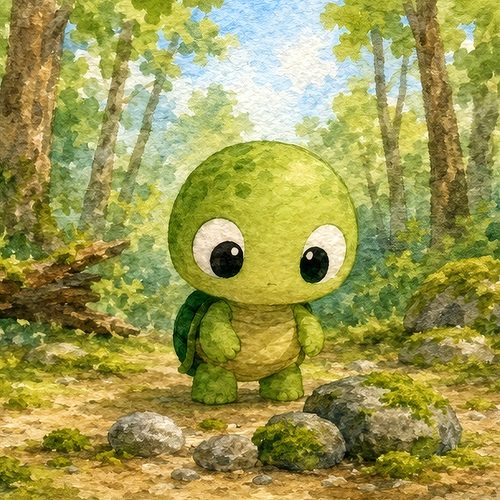 A scene from The Turtle Who Wanted to Finish First